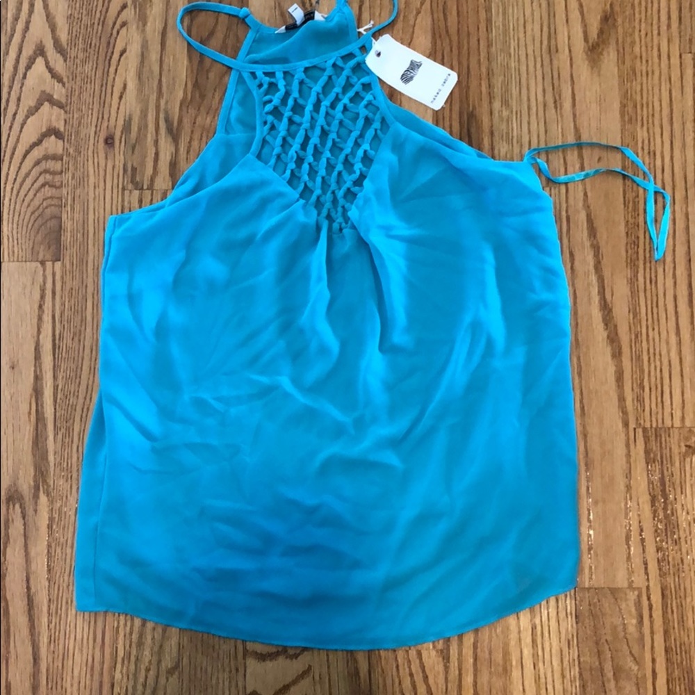 Teal blouse
